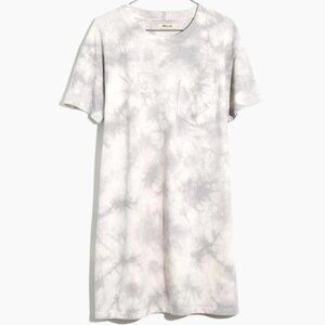 Madewell Tie Dye Dress in Steam M